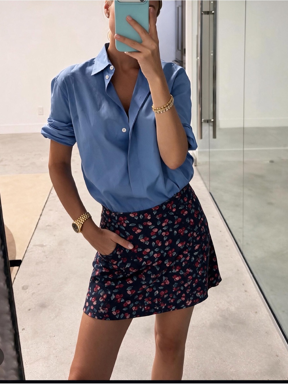 Seasalt Cornwall cotton Floral corduroy Skirt